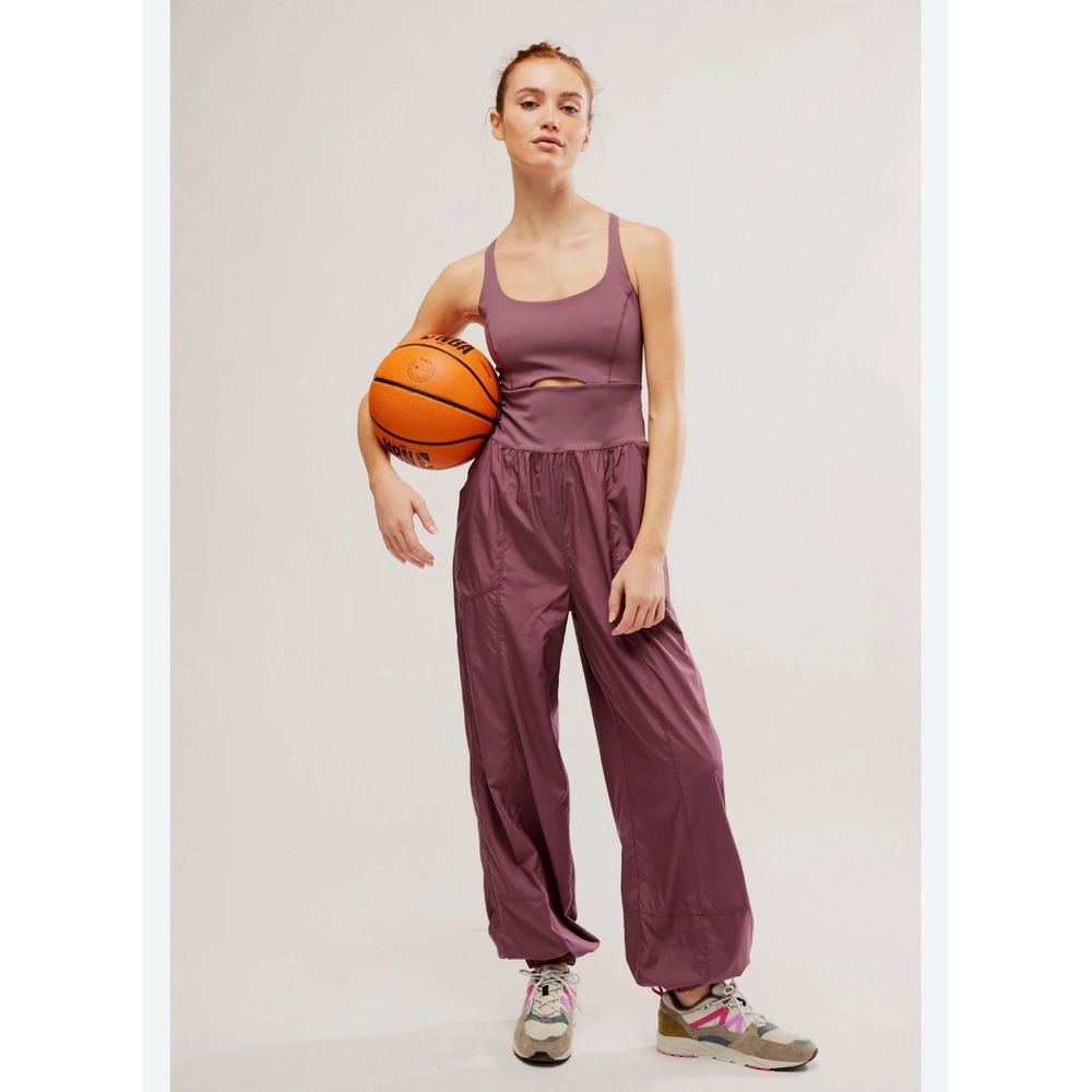Free People Movement NWOT Purple Mountain Righteous One Piece Runsie Jumpsuit XS